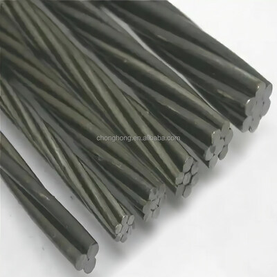 İyi fiyat Bobin Ağırlığı 2.5-3.5 Ton 1x7 PC Filament 12.7mm Düşük Rahatlama Bağlanmamış ASTMA416 Post Tension Beton için Çelik Tel Filament çevrimiçi