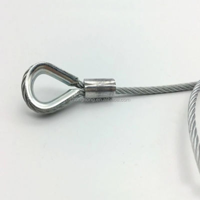 İyi fiyat 7x7 / 7x19 / 1x19 Halat Teli 3.2mm Önceden Gerilmiş Galvanizli Uçak Kablosu Askı Teli / Aydınlatma Kablosu Toleransı Diğer çevrimiçi