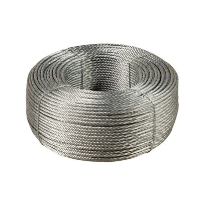 İyi fiyat Alaşımsız 1 * 7 16mm Galvanizli Çelik Tel İpi Yüksek Çekim Gücüyle 6mm Çelik Kablo Kalın çevrimiçi