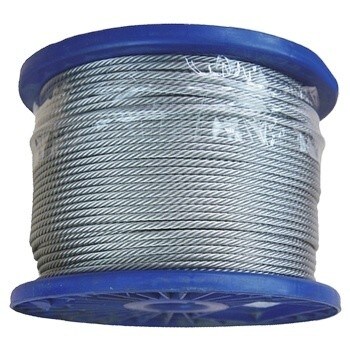 İyi fiyat 1000 ft Uzunluk 6x19+IWRC Yapı Galvanizli Uçak Kablosu Tel Halat ISO9001/ISO14001 Sertifikalı çevrimiçi