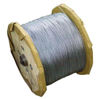 İyi fiyat Sınıf Karbon Çelik Galvanizli Uçak Kablosu Tel Halat MIL-DTL-83420 9.53mm Çap çevrimiçi