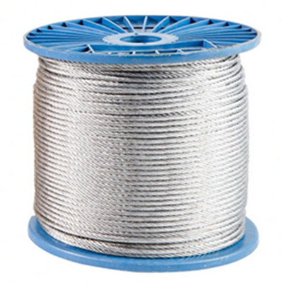 Özel Soğuk Başlıklı Çelik En Düşük Genel Önerilen Galvanize Çelik Kablo İpi 6x12 7FC Galvanize Parlak Çelik Tel İpi