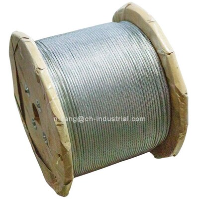 İyi fiyat Alloy olmayan Galvanizli 12mm Çelik Tel İpi 6x19 Yüklü Uygulamalar için Yapım çevrimiçi