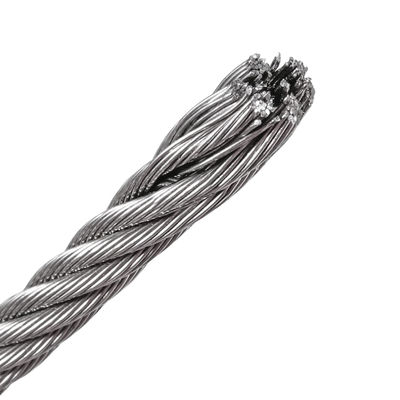 İyi fiyat SS304 Custom Steel Cables 7X19 2mm Steel Wire Rope Wear Resisting çevrimiçi