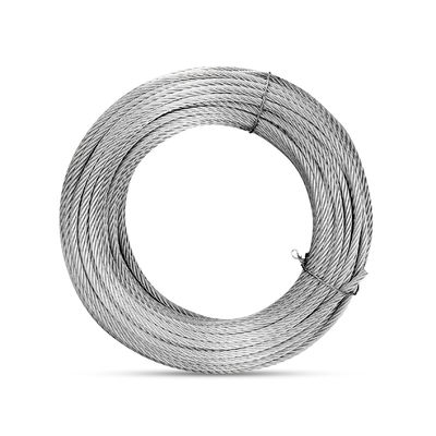 İyi fiyat Soğuk başlıklı AISI SUS304 Çelik tel ip 7X19 Diametre Ağır görev uygulamaları için çevrimiçi