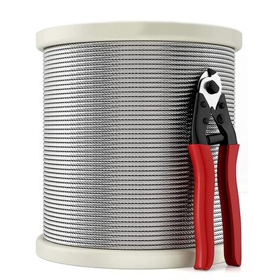 İyi fiyat 1x19 Tip 316 Paslanmaz Çelik Tel İpi Güverte ve Daha Fazla için kaplamamış 3/16 