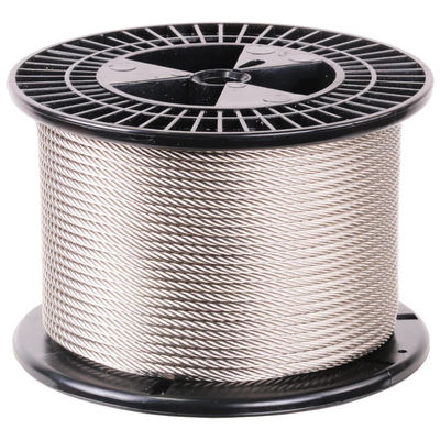 İyi fiyat 7*7 Galvanized 1 4 Steel Cable Non Alloy 1000m/Roll 1770Mpa Anti Corrosion çevrimiçi