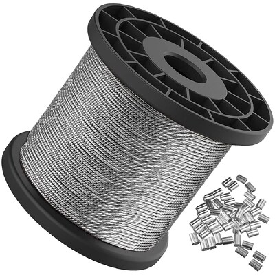 İyi fiyat 7x7 İnşaat Galvanizli Çelik Kablo 3/64 