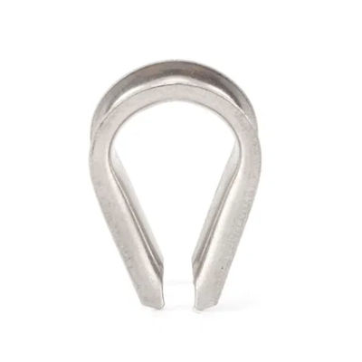 İyi fiyat Stainless Steel Wire Rope Protection Fitting Tube Cable Heavy Duty Rigging Carbon Guy Hardware D Shackle Metal Neele Punch Thimble çevrimiçi