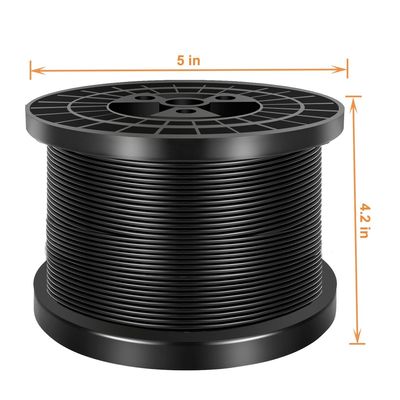 İyi fiyat Black Vinyl Coated  304 Stainless Steel Cable Wire Rope çevrimiçi