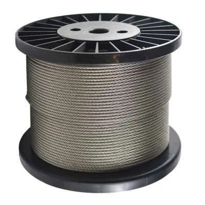 En12385-5 6x19+ FC / 8x19S+FC IWRC Çelik Halat 8~16mm Asansör Kaldırma Halatı İçin Galvanizli Çelik Halat