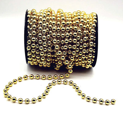 İyi fiyat 2.4mm Customized Colors Plastic Ball Chain Polished Finish for DIY Wedding çevrimiçi