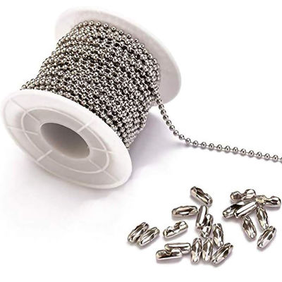 İyi fiyat Roller Chain Essential 2.4mm Stainless Steel Silver Ball Chain with Custom Length çevrimiçi
