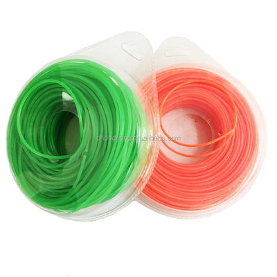 İyi fiyat Various Colors 3.0mm Square / Round / Hexagon / Star Nylon Trimmer Line 100% Nylon Material çevrimiçi