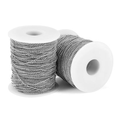 İyi fiyat Cilalı Paslanmaz Çelik Boncuk Zincir Kolye Bilyalı Zincir Takı Metal Boncuk Bilyalı Zincir çevrimiçi