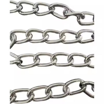 Wholesale Animal Twisted Galvanized Chains Pet Dog Chain Short Link Chain For Pets