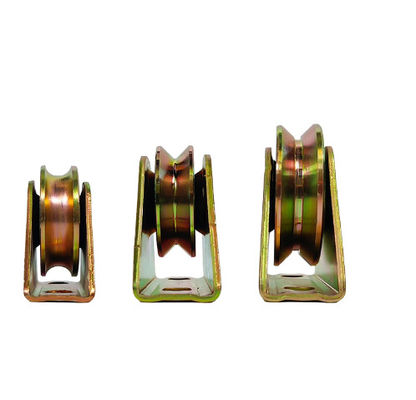 İyi fiyat Sliding Guide Roller Gate Wheel 50mm 60mm 70mm 80mm 90mm 100mm U V Y Type Groove Sliding Door Pulley çevrimiçi