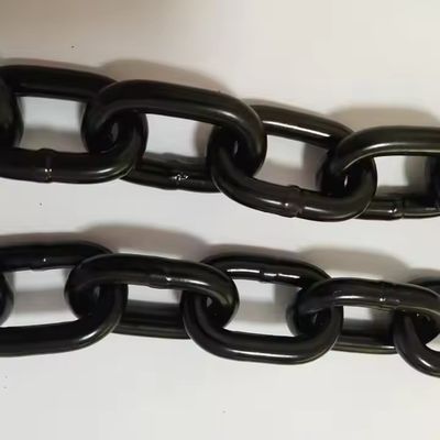İyi fiyat G80 Black 6mm Anti Rust Lifting Chain Welded Iron 8mm Roller Chain For Hoist çevrimiçi