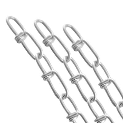 İyi fiyat Galvanized DIN5685 Short Double Loop Link Chain Weldless Knotted Chain çevrimiçi