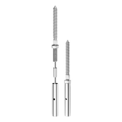 İyi fiyat T316 Stainless Steel Cable Railing Hardware with Waterproof Rust-proof Swage Lag Screws Suitable for 3/16-inch Cables çevrimiçi