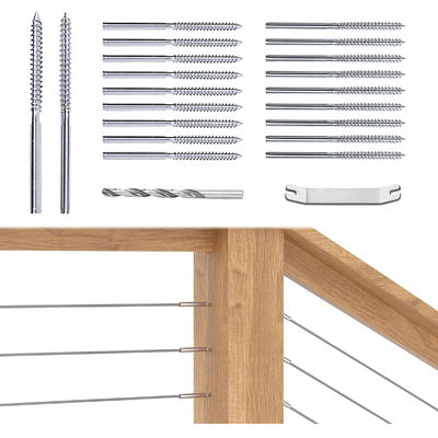 İyi fiyat T316 Paslanmaz Çelik Sol ve Sağ Sıkma Vida Ucu, 3/16 inç Kablo Korkuluk Donanımı için çevrimiçi