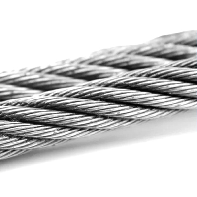 İyi fiyat Endüstriyel Kullanım için Yüksek Sıcaklığa Kimyasallara Dayanıklı 6x19 + IWS Paslanmaz Çelik Tel Halat 5mm 316 çevrimiçi