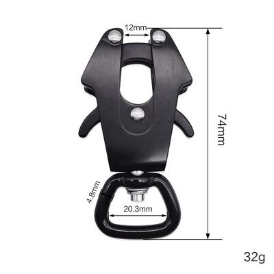 İyi fiyat Köpek tasması için alüminyum bantlar evcil hayvan serbest bırakma bant kurbağa klip evcil hayvan Snap Kanca Kurbağa Carabiner çevrimiçi