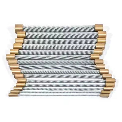 İyi fiyat AISI 7/32 SWG 7/1.83mm Galvanizli Karbon Çelik Örgülü Gergi/Destek Teli Bükme Hizmetli çevrimiçi