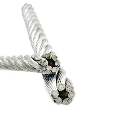 İyi fiyat Yüksek performanslı 6X19S + FC Galvanizli Çelik Tel İpi Asansör parçaları için çelik ip çevrimiçi