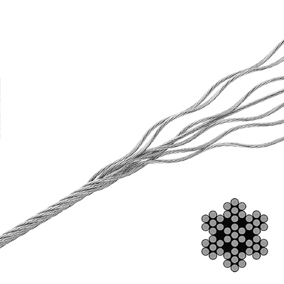 İyi fiyat Yüksek Tensile ve Kalite 7x7 Güvertede Kablo Çitleri Donanımları için Ağır Güçlü Paslanmaz Çelik Tel İpi çevrimiçi