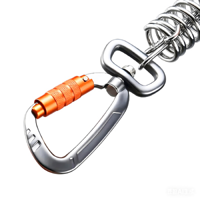 İyi fiyat Otomatik Kilitleme Karabiner Klipleri 4kN, Köpek Kelepçesi, Anahtar Zinciri, Sırt Çantası için Döner Klip çevrimiçi