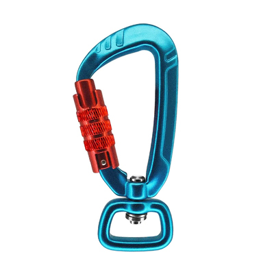 İyi fiyat Döner Halkası Karabiner Klip Kilitleme Karabiner Döner Halkası Döner Klip Otomatik Kilitleme 4kN Döner Snap Hook çevrimiçi