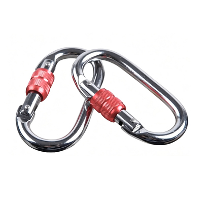 İyi fiyat Çatışma Karabineri 25kN 5620Lbs Ağır Görevli Kilitleme Karabiner Klip Endüstriyel Dönüşme Kilitleme Karabiner Çatışma için çevrimiçi
