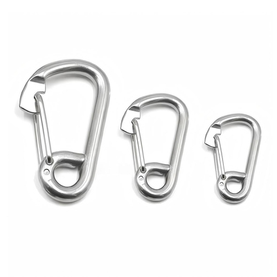 İyi fiyat 316 Paslanmaz Çelik Snap Hook Clip Quick Link Carabiner Araç ve Tekne Güvenliği için çevrimiçi